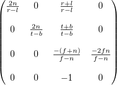 完整投影矩阵